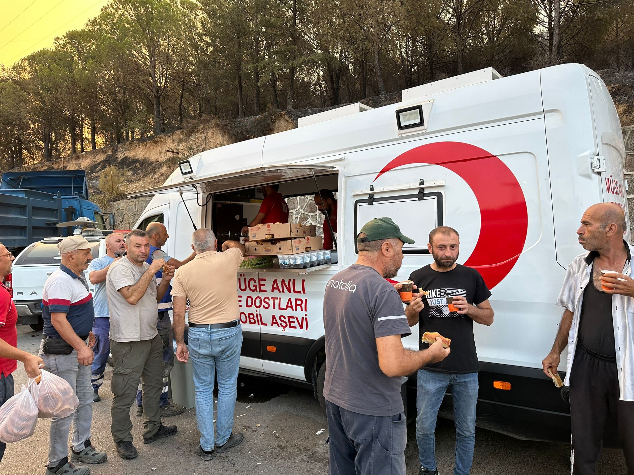 Kızılay'dan yangın bölgelerine destek