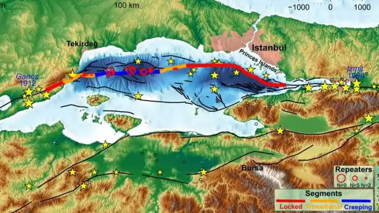 Marmara her yıl 2.5 santim kayıyor