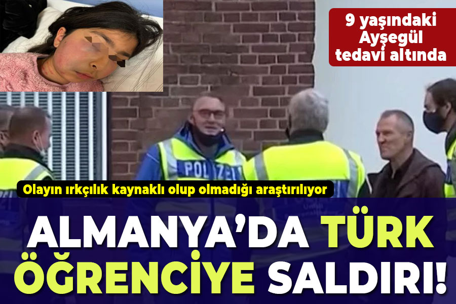 Almanya’da okulda Türk öğrenciye saldırı! 9 Yaşındaki Ayşegül tedavi altında