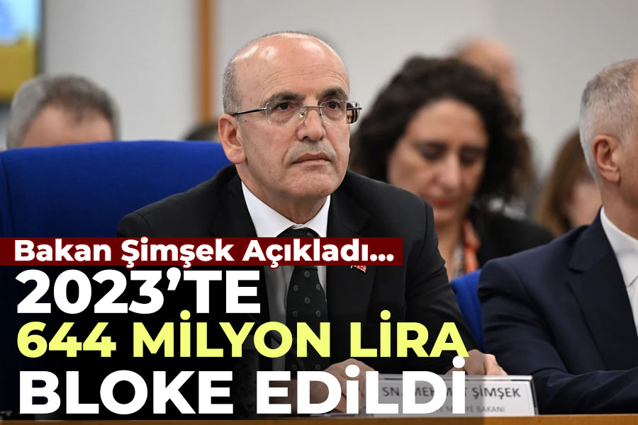 Bakan Şimşek: 2023 yılında yasa dışı bahis ile ilgili 644 milyon lira bloke edildi