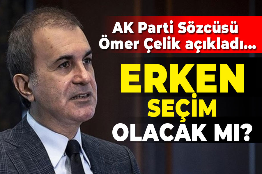 Çelik'ten 'erken seçim' açıklaması