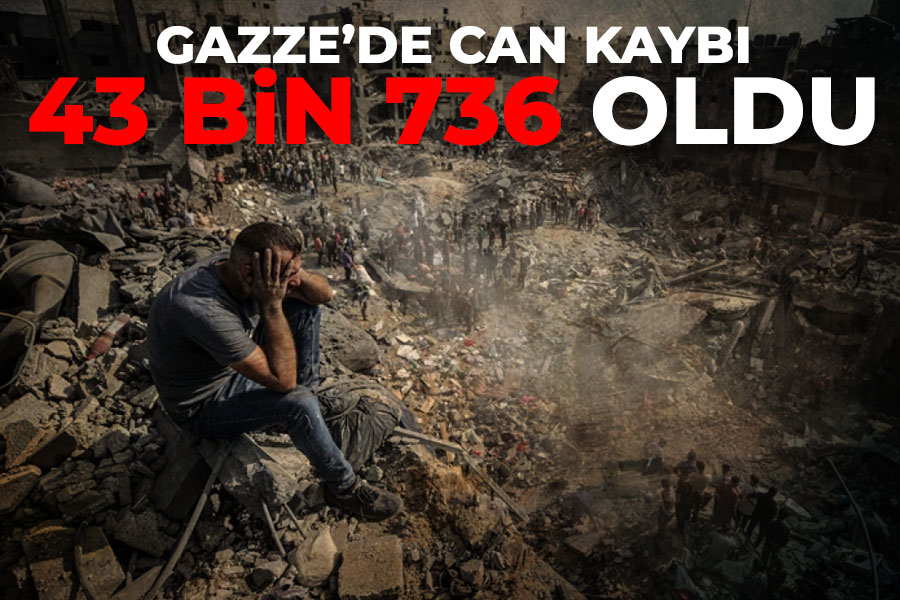 Gazze'de Can Kaybı 43 Bin 736 Oldu