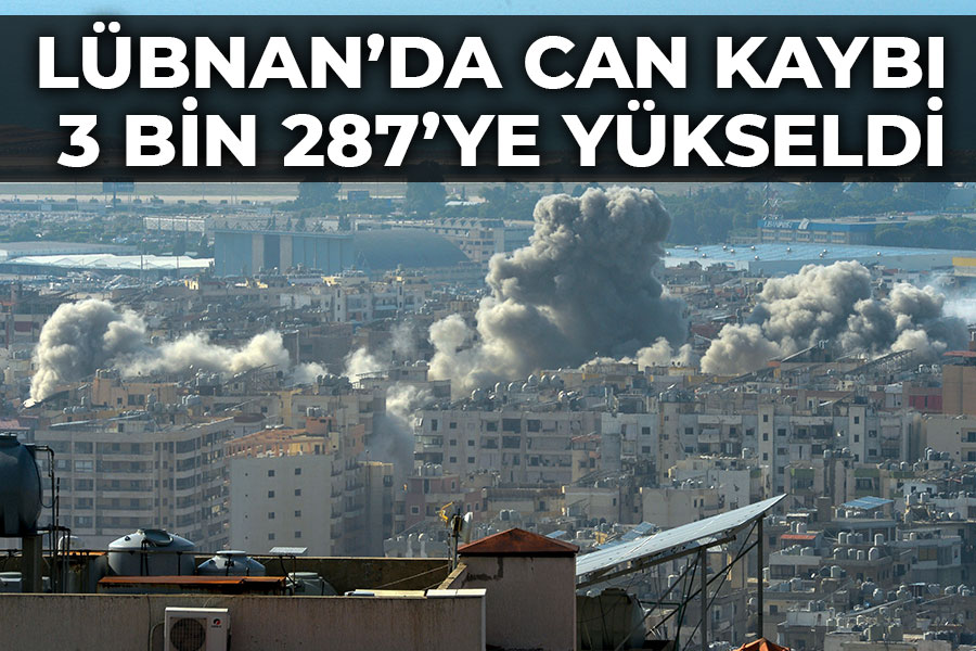 Lübnan'da can kaybı 3 bin 287’ye yükseldi