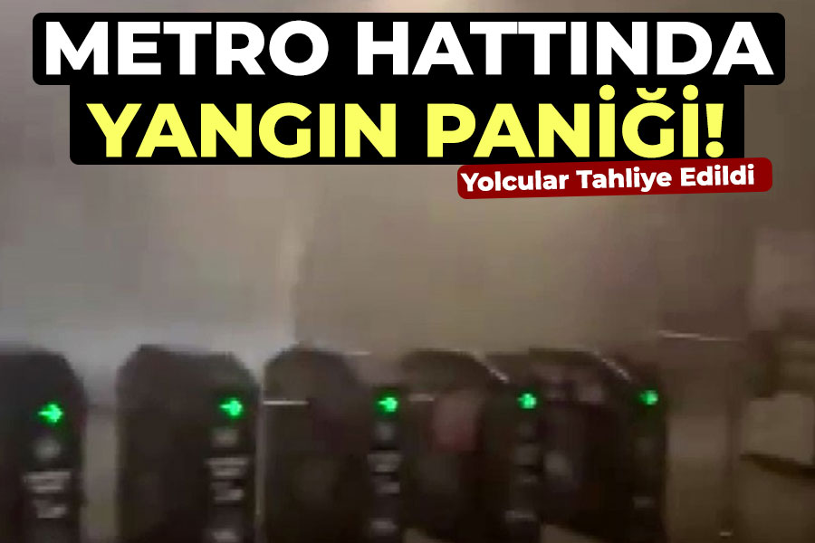 Metro Hattı'nda Yangın Paniği: Yolcular Tahliye Edildi