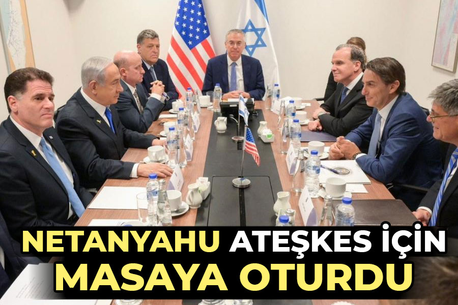 Netanyahu ateşkes için masaya oturdu