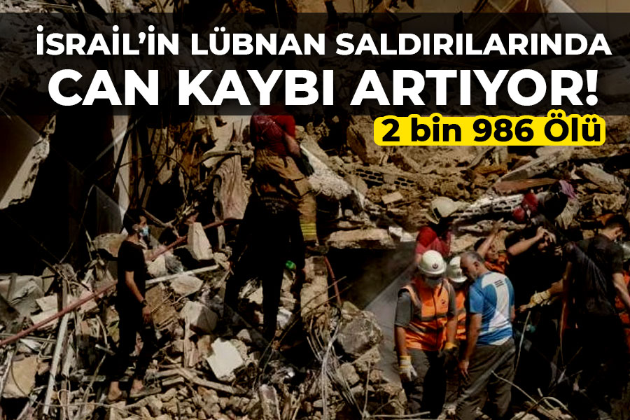 İsrail'in Lübnan saldırılarında 2 bin 986 can kaybı