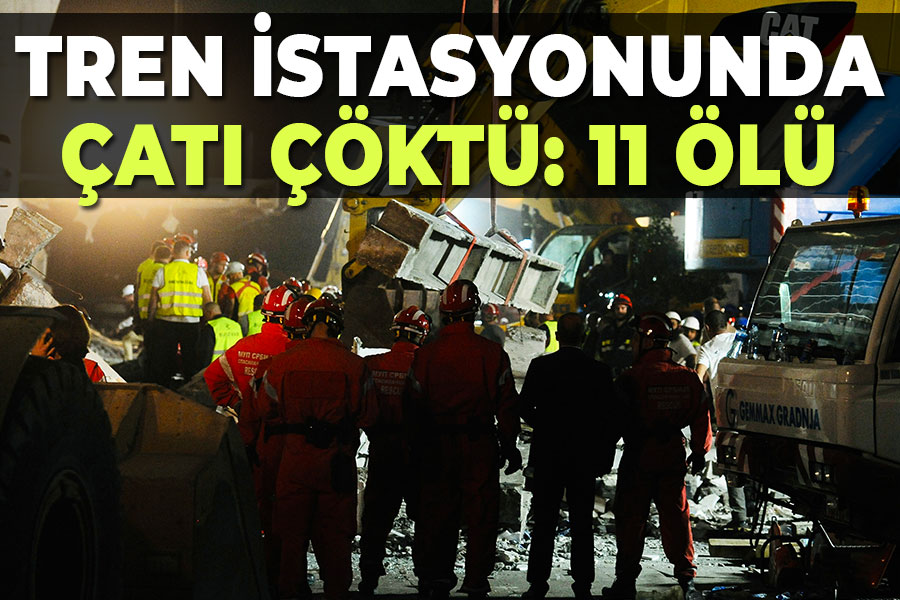 Tren istasyonunda çatı çöktü: 11 Ölü