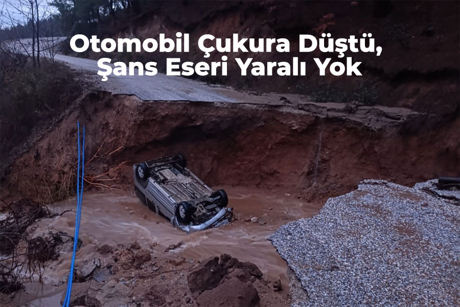 Otomobil Çukura Düştü, Şans Eseri Yaralı Yok