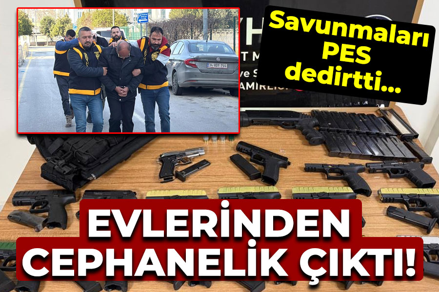 Evlerinden cephanelik çıktı!