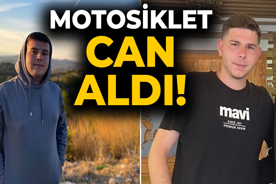 Motosiklet can aldı! 2 ölü